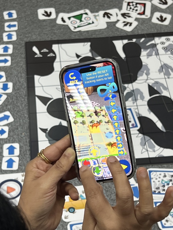 Using augmented reality tool to program